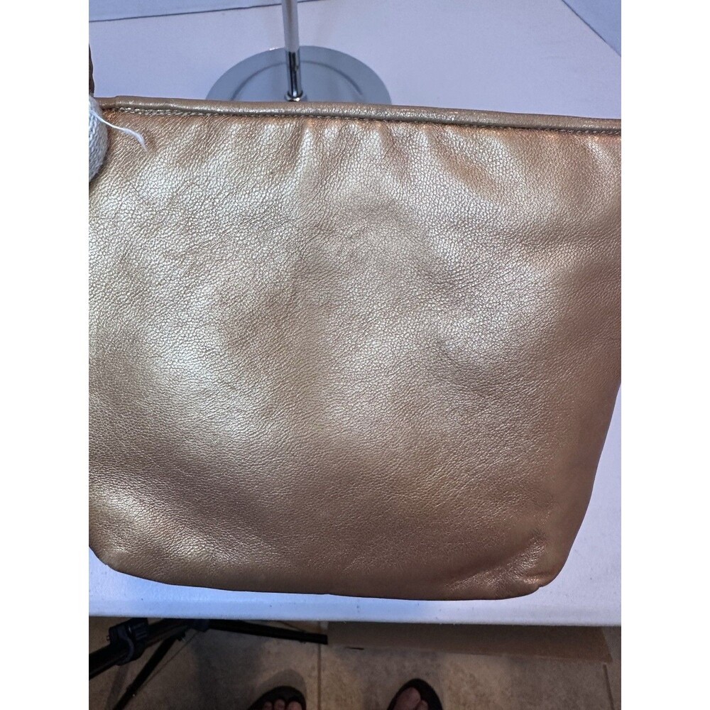Vintage SHARIF USA Bag 90's Leather Weave Small Roomy Crossbody Purse Zip Dust - Picture 8 of 12